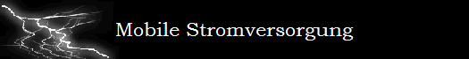 Mobile Stromversorgung
